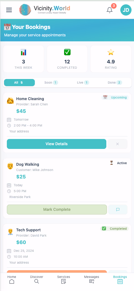 Track Your Bookings